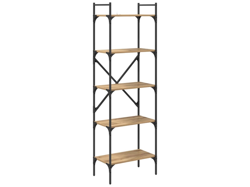 Bibliothèque 5 niveaux, armoire à livres 56 x 32 x 174 cm bois d'ingénierie shl2236  - Conforama A