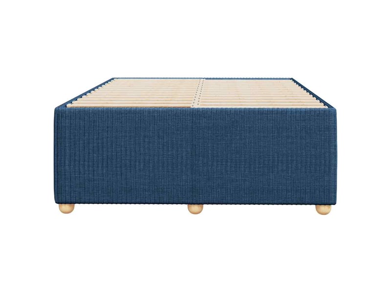  Lit double- lit adulte -  cadre de lit sans matelas bleu 120x190 cm tissu  - Conforama C