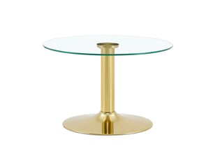 Table basse rond(e) coloris doré   - 70 cmx70 cm