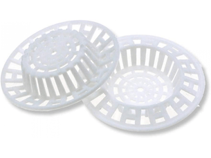 Jeu de 2 filtres d'évier de cuisine en plastique pour salle de bain - 7 cm - blanc - économique et durable