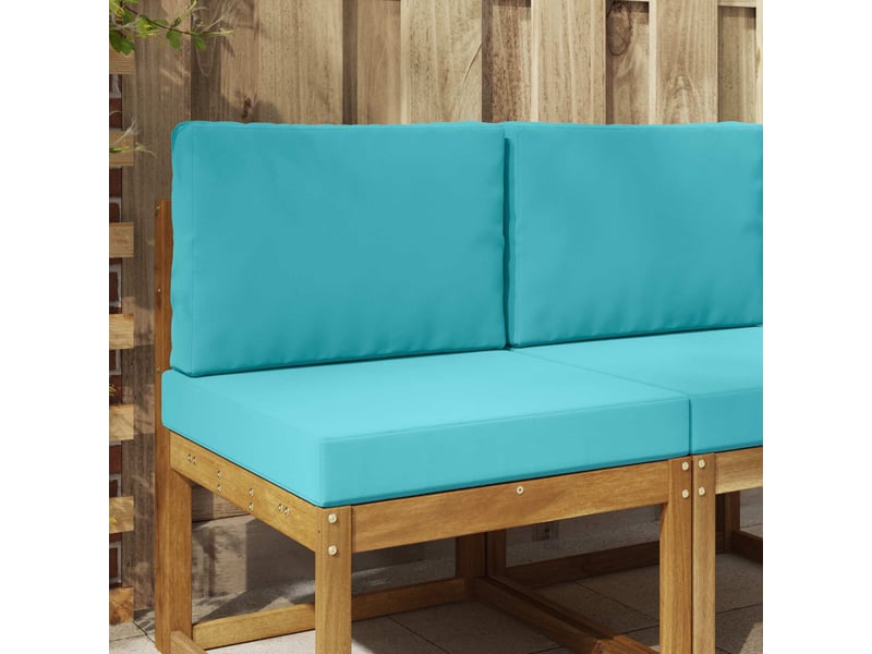  Coussin de canapé d'extérieur, coussin de chaise polyester turquoise 60 x 60 cm cf54173  - Conforama B