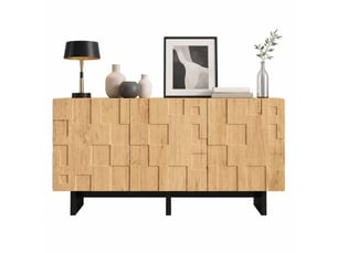 Buffet 3 porte(s) 0 tiroir(s) BEAOK - 140 cm coloris naturel