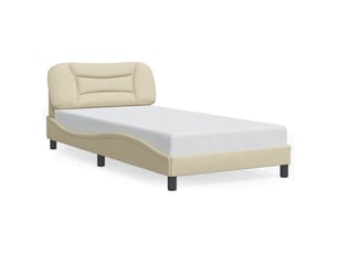 Lit simple 100x200 cm coloris beige