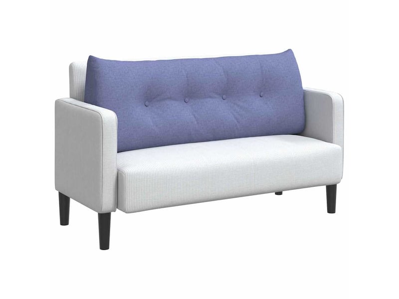  Coussin de dos, coussin de dossier bleu denim 120 x 24 x 50 cm tissu cf54540  - Conforama C