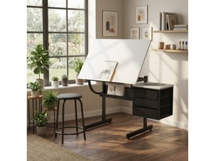Bureau enfant 115 cm coloris blanc