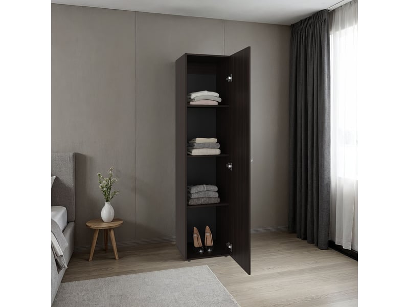  Armoire dreams de 170 cm avec miroir et 1 porte, noyer  - Conforama B