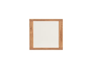 Miroir mural d'entrée cadre en chêne massif huilé - longueur 80 × hauteur 74 × profondeur 2 cm