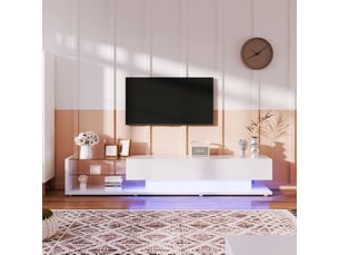 Meuble tv coloris blanc SOGEU