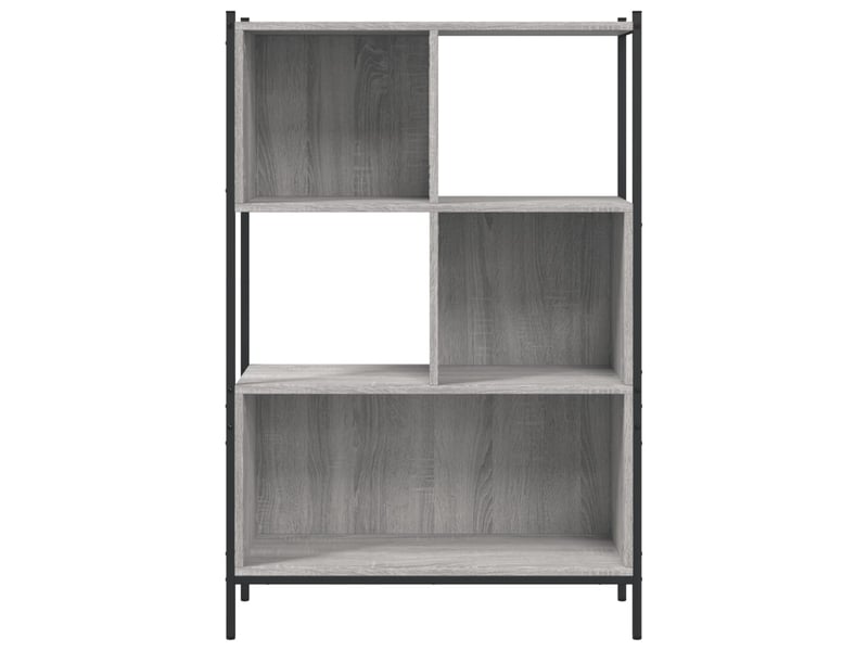  Bibliothèque, meuble de rangement salon sonoma gris 72x28x109 cm bois d'ingénierie  - Conforama E