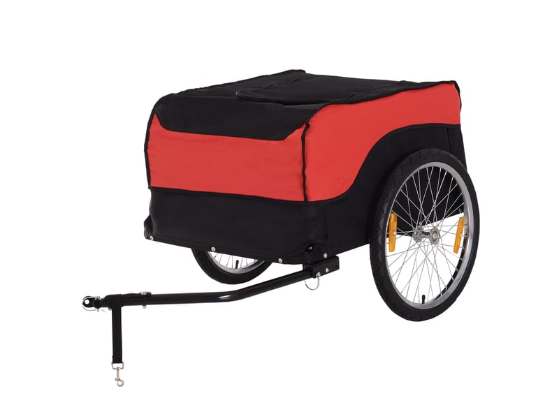 Vélo - avec rangement - gain de place - acier - rouge - pour jardin et extérieur 130x77x65cm - Conforama B