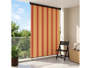 Store enrouleur, store à rouleau multicolore 160 x 250 cm tissu et aluminium cf45339