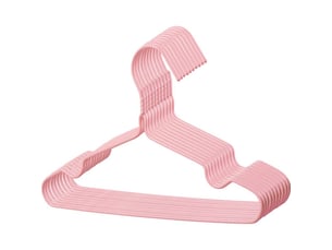 Cintres colorés antidérapants sans couture, 10 pièces, utilisation humide et sèche, pour maison, dortoir, poudre nordique, 30cm