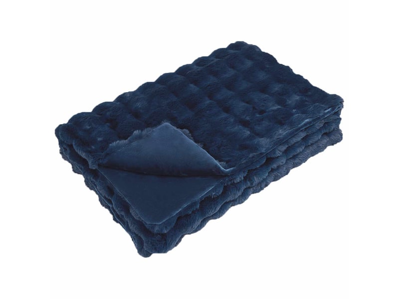  Couverture décorative, couverture antidérapante en fausse de lapin 4 pc 8.1 kg shl859  - Conforama E
