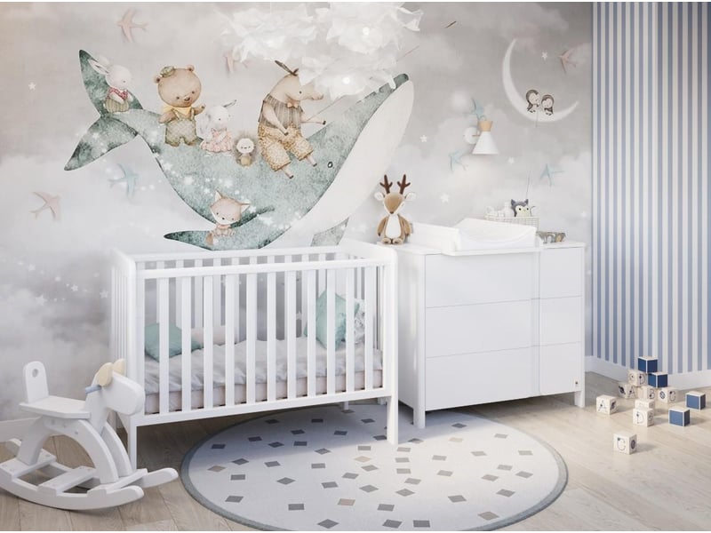 Yappylull - lit bébé 120x60 cm - blanc 4754010388608 - Conforama C