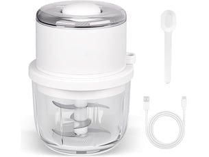 Hachoir à ail électrique mini mixeur robot culinaire portable hachoir à légumes broyeur d'oignons et d'ail