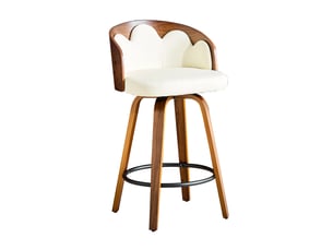 tabouret de bar <strong>HAUSS SPOLE</strong> - blanc hauteur d'assise 67.5 cm vendu Par paire