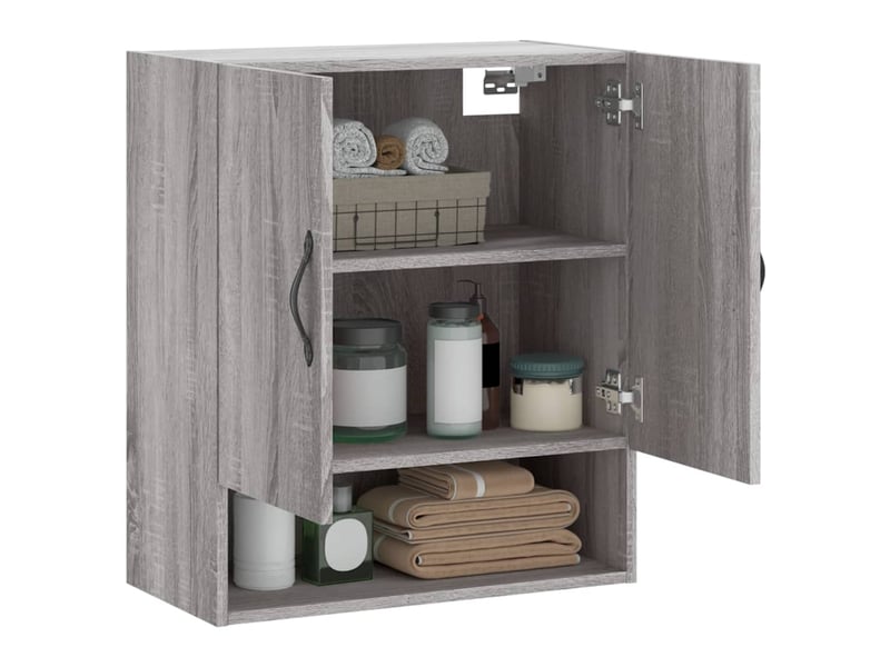  Armoire murale salon, meuble de rangement sonoma gris 60x31x70cm bois d'ingénierie shl7341  - Conforama D