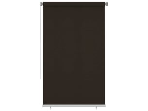Store enrouleur, store roulant d'extérieur 145 (l) x 230 (h) cm marron hdpe cf47334