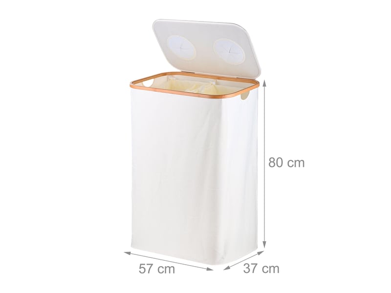  Conteneur de collecte pour bouteilles design moderne appartement 68,5 x 57 x 37 cm pratique en tissu oxford gris 13_0017942  - Conforama B