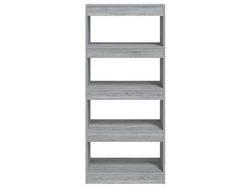  Bibliothèque, étagère de rangement sonoma gris 60x30x135 cm bois d'ingénierie  - Conforama E