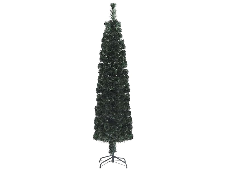  Sapin de noël - arbre de noël artificiel mince et support 120 cm fibre optique  - Conforama A