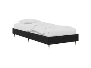 Lit simple 80x200 cm    coloris noir