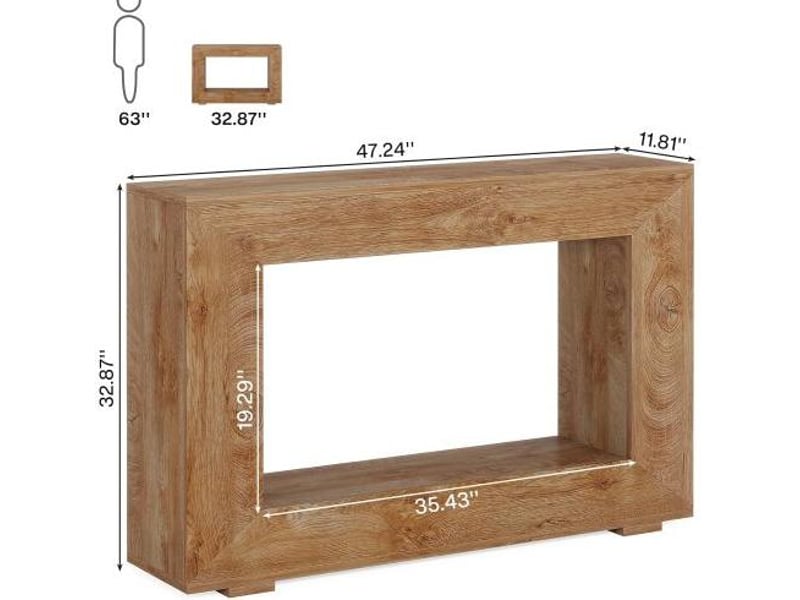  Table console en bois style campagne : entrée de porte  - Conforama C