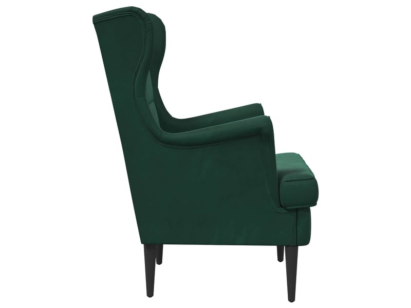  Vidaxl fauteuil vert foncé velours  - Conforama E