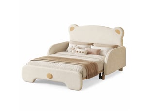 Lit gigogne 140x200 cm STILVORA coloris beige