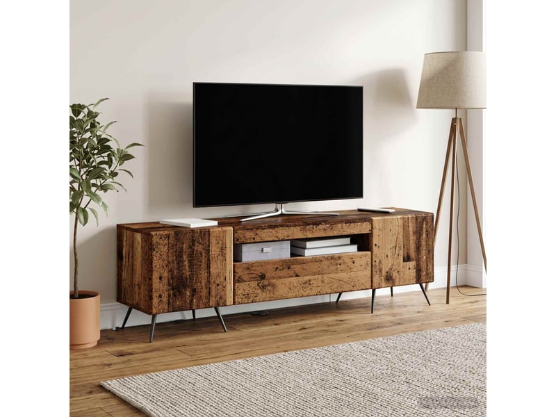  Meuble tv - banc tv - meuble de rangement led bois ancien bois d'ingénierie  - Conforama B
