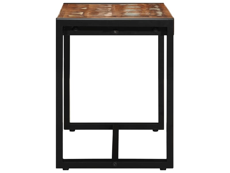  Banc d'entrée, banc interieur multicolore 80x35x45 cm bois massif récupération  - Conforama E