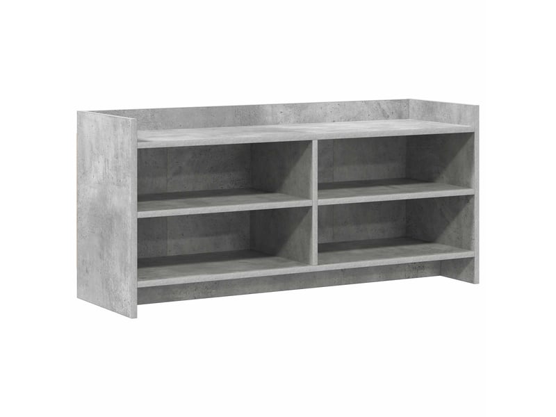  Meuble tv - banc tv - meuble de rangement 100 x 33 x 47 cm gris béton bois d'ingénierie  - Conforama A