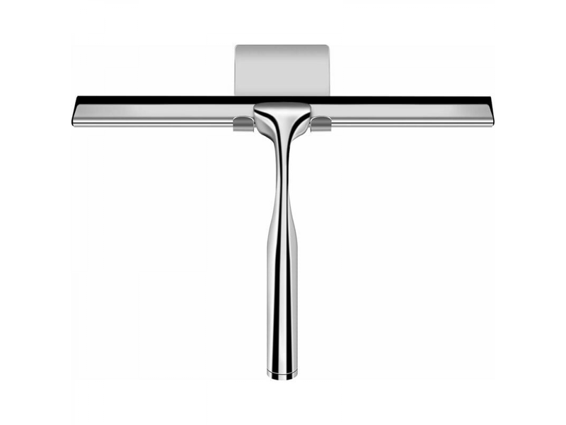  Essuie-glace de douche, essuie-glace de douche en acier inoxydable avec support, longueur de lame 25,4 cm (argent)  - Conforama A
