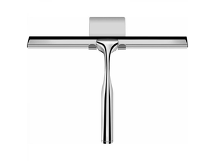 Essuie-glace de douche, essuie-glace de douche en acier inoxydable avec support, longueur de lame 25,4 cm (argent)