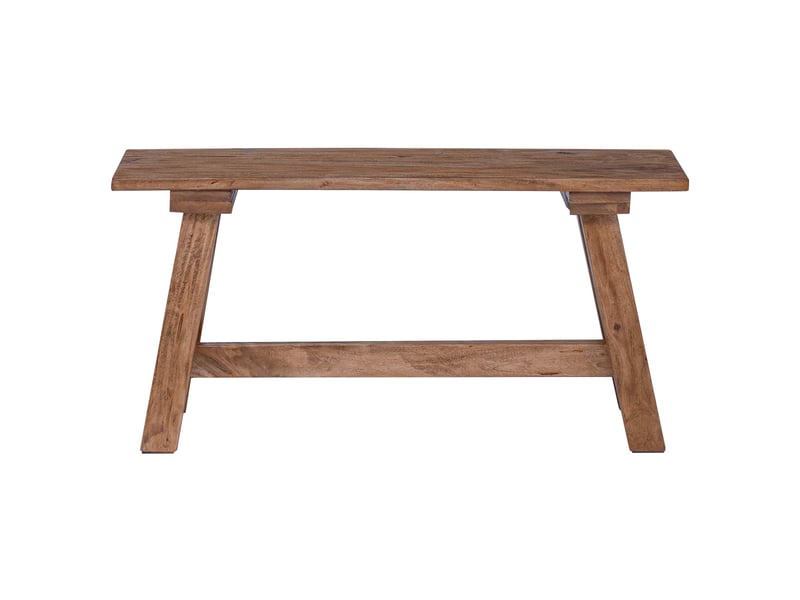  Banc d'entrée, banc d'intérieur naturel 92x23,5x45,5 cm bois massif d'acajou  - Conforama D