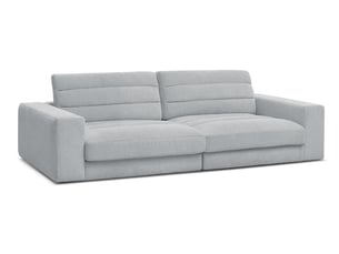Canapé droit fixe BOBOCHIC SIERRA 3 places Tissu gris