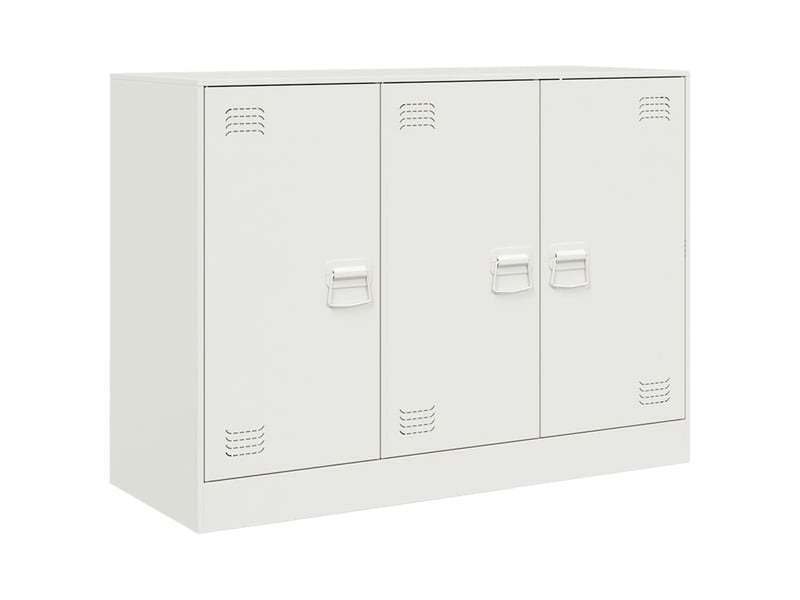 Buffet - bahut - meuble de rangement blanc 99x39x73 cm acier  - Conforama A