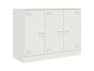 Buffet - bahut - meuble de rangement blanc 99x39x73 cm acier