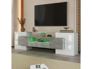 Meuble tv coloris gris 200 cm <strong></strong>  <strong></strong>