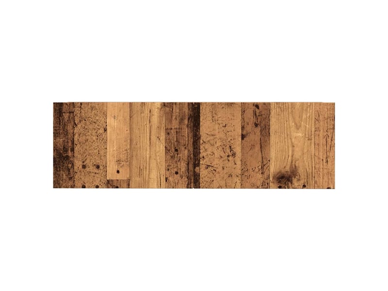  Lot de 2 meuble tv mural, meuble tv suspendu vieux bois 100x30x30 cm  - Conforama E