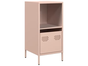 Buffet - bahut - meuble de rangement rose 35x39x73,5 cm acier laminé à froid