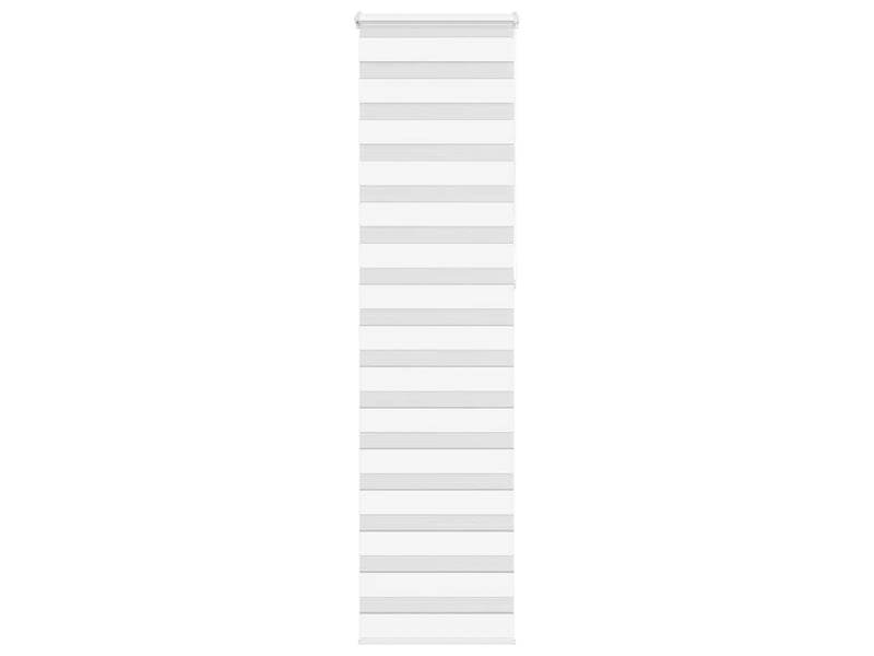 Store zèbre, store de fenêtre blanc 55x230 cm largeur du tissu 50,9 cm polyester cf48407 - Conforama B