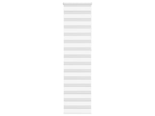 Store zèbre, store de fenêtre blanc 55x230 cm largeur du tissu 50,9 cm polyester cf48407