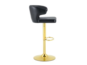 tabouret de bar assise réglable en hauteur  PANGIVO W3658P438272 - noir