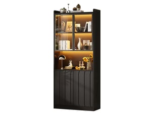 Vitrine coloris noir  SEYAKANY  - 80 cmx200 cm