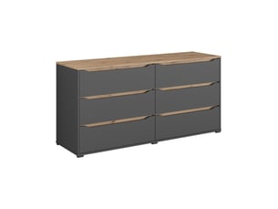 Commode 1 tiroir(s)    <strong>VICCO</strong> <strong></strong> coloris gris largeur 160 cm