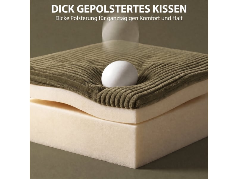 Canapé convertible, canapé-lit, en velours côtelé, vert foncé, pour salon et séjour, dossier réglable - Conforama W