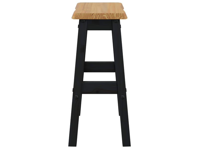  Tabouret de bar, chaise de bar haut ekai 2 pc noir 40x29x63 cm  - Conforama E
