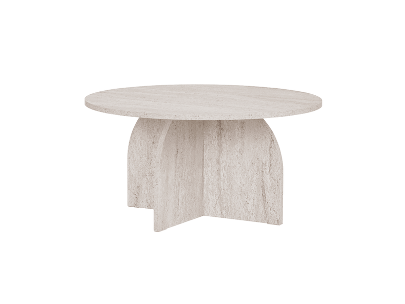  Table basse avec plateau rond d80 cm - clover  - Conforama A