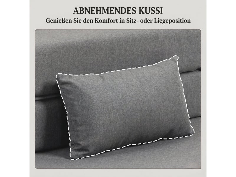 Fauteuil convertible 1 place pliable en lit avec coussin, pour petits espaces - Conforama E